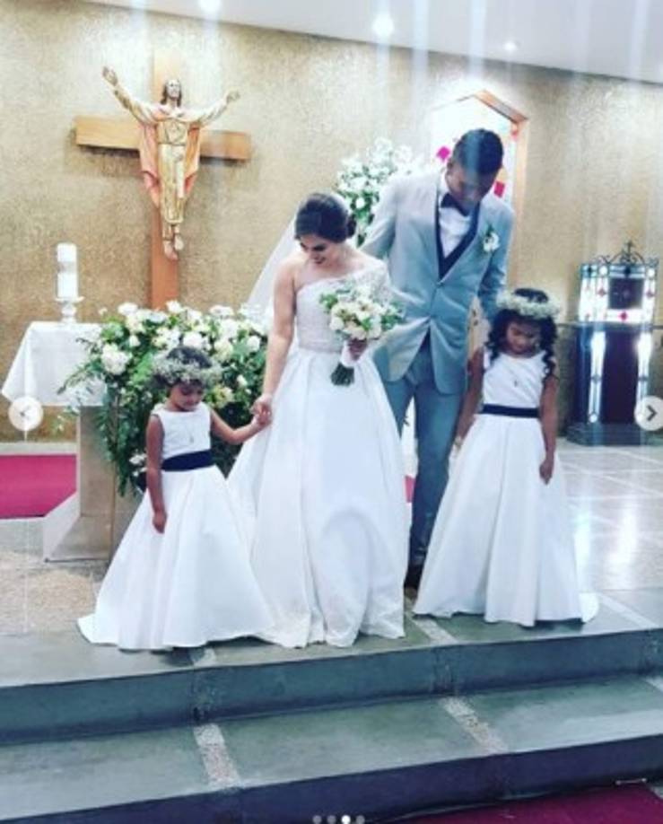 La misa fue oficiada por monseñor Ángel Garachana en la parroquia Nuestra Señora de Suyapa.