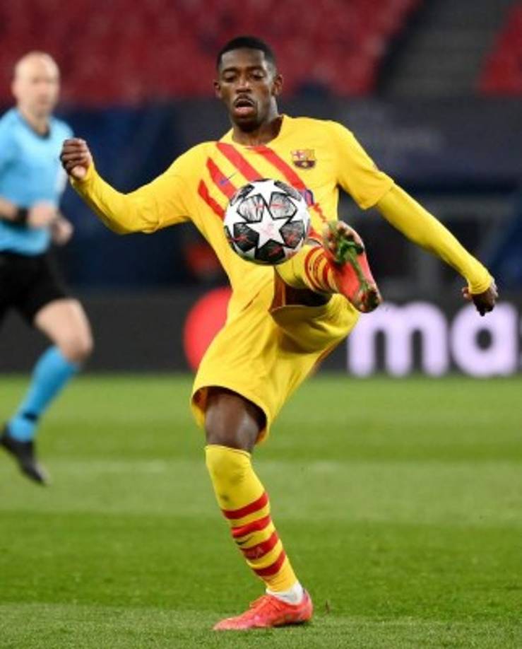 Ousmane Dembélé: Diario Marca coloca al delantero francés como posible venta del Barcelona para intentar el fichaje de Haaland. Foto AFP.