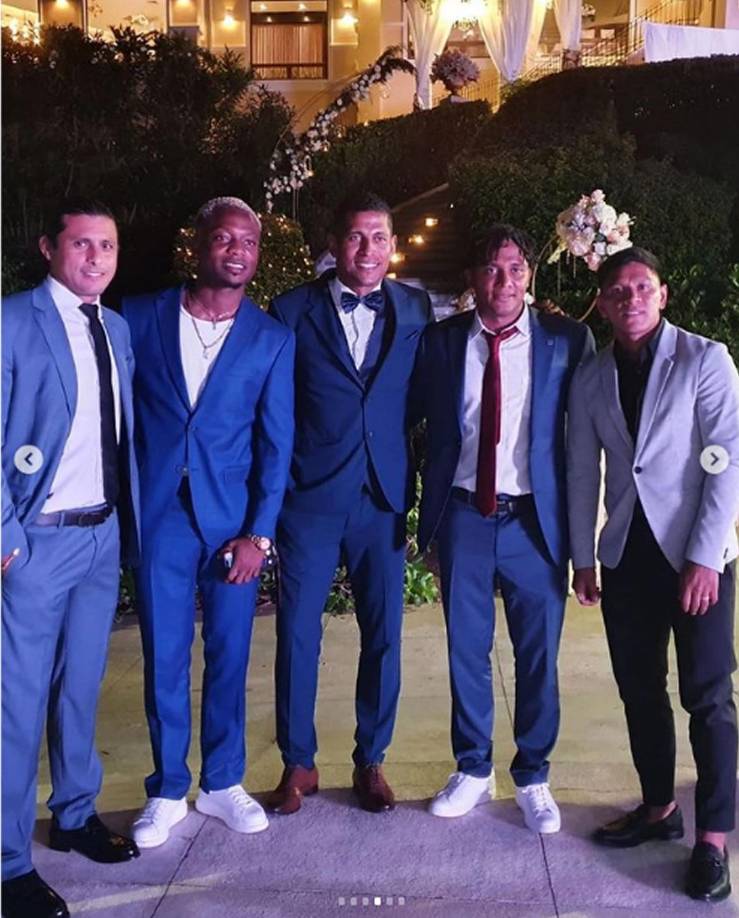 Noel Valladares, Kevin Álvarez, Carlo Costly, Ever Alvarado y Bryan Moya estuvieron presentes en la ceremonia.