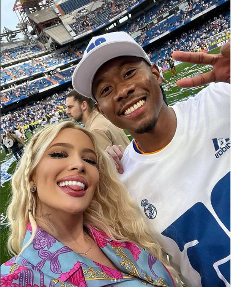 La bella novia de Éder Militao también se fotografió con David Alaba.