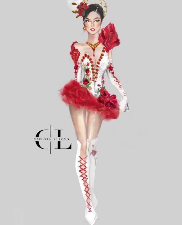 El boceto oficial de Carlota de Lobo. 