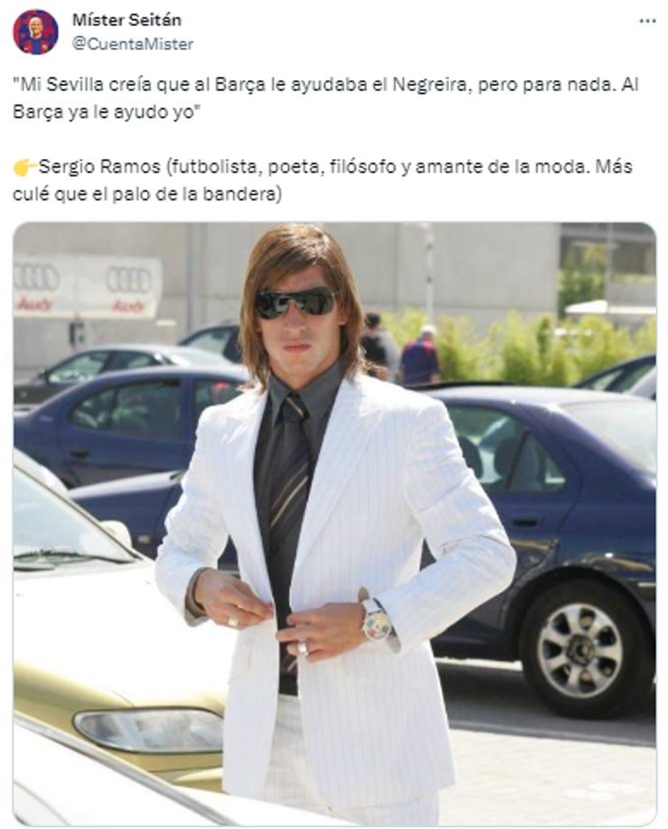 Sergio Ramos desata ola de memes tras darle el triunfo al Barcelona