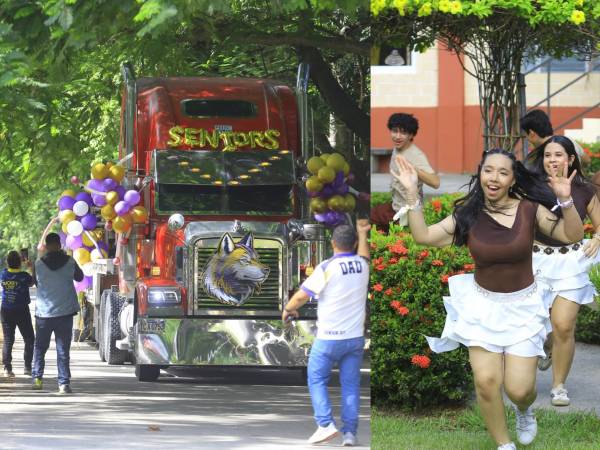 Los estudiantes de último año del Instituto Bilingüe Big Step realizaron su tradicional <b>Senior Entrance</b> con una caravana que partió desde el restaurante Dennys, en Jardines del Valle, hasta las instalaciones del colegio.