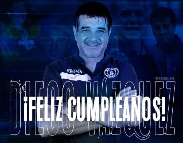 Así felicitó el Motagua a su entrenador Diego Vázquez en las redes sociales.