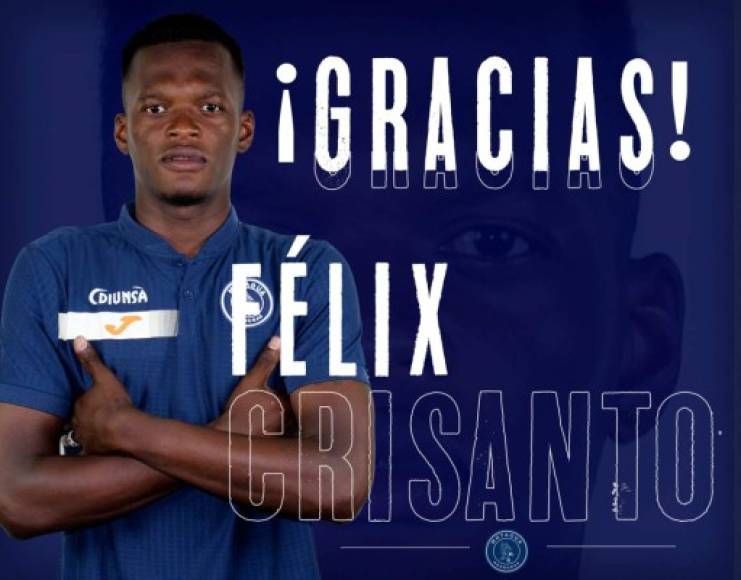 Junto a Wilmer, el Motagua también anunció la salida de Félix Crisanto, quien llegó en 2015 al Ciclón Azul y ganó tres títulos de Liga.