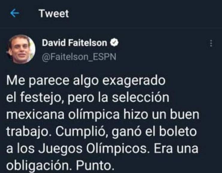 David Faitelson: El polémico periodista de ESPN señaló que los festejos de México fueron exagerados tras ganarle a Honduras...