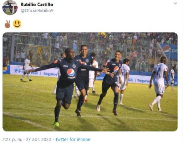 Las fotos de Rubilio Castillo festejando ante Olimpia no han parado y esto ha provocado cierto malestar en seguidores del cuadro albo.