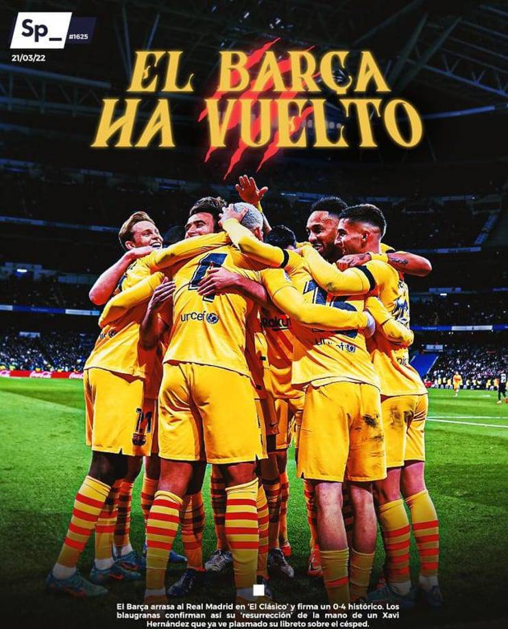 Otros medios señalan que el Barcelona ha vuelto.