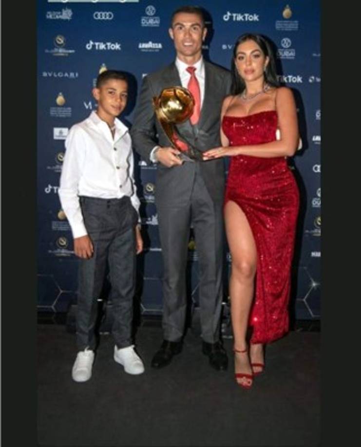 Además de Georgina Rodríguez, también estuvo presente el hijo mayor de Cristiano Ronaldo.