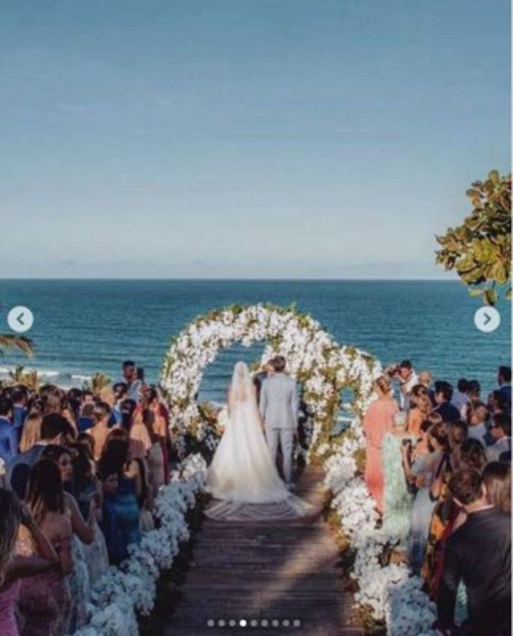 El brasileño pasó por segunda vez por el altar después de su fallido matrimonio con Caroline Celico, con quien estuvo diez años casado.