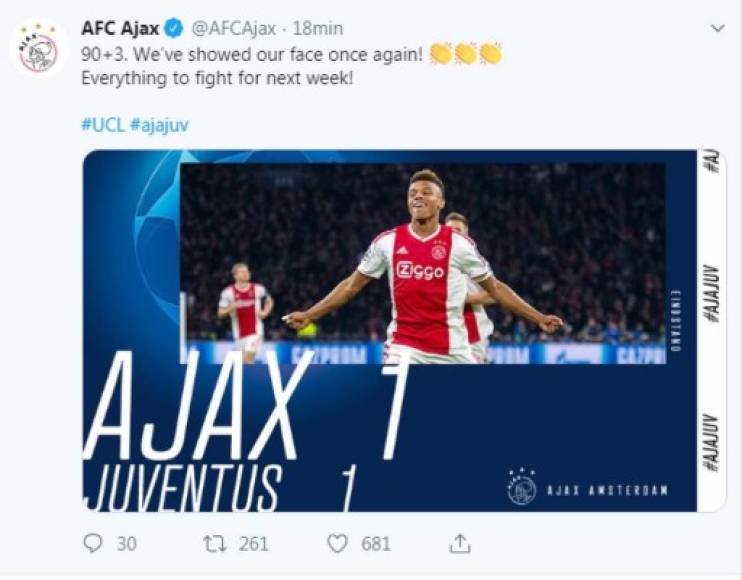 David Neres salvó al Ajax de caer ante la Juventus de Cristiano en la Champions League.