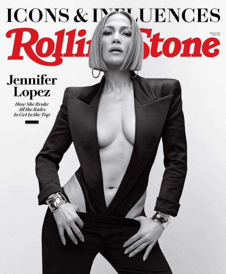 Así de espectacular luce Jennifer López en la nueva edición de Rolling Stone.