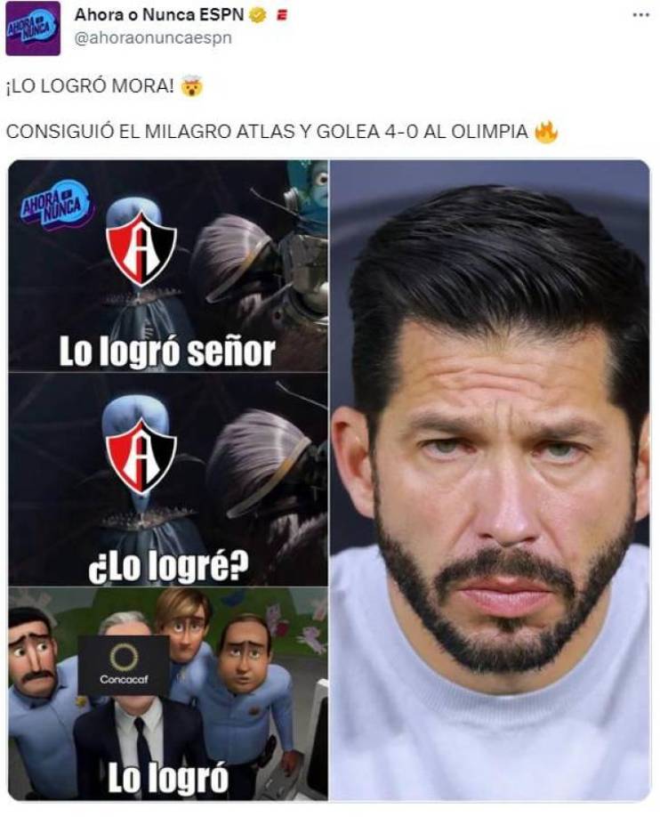 Uno se burla de Olimpia: Famosos reaccionan tras remontada de Atlas