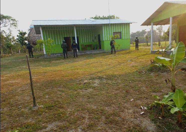 Imagen de los allanamientos realizados por la FESCCO y la DLCN.