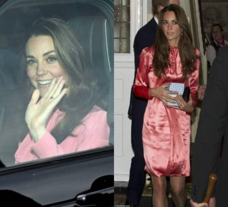 Según el Daily Mail, el vestido usado por la duquesa de Cambridge fue el mismo Stella McCartney que usó en 2011 para la fiesta del 90 cumpleaños del príncipe Felipe.<br/>