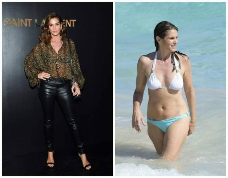 Cindy Crawford<br/>53 años<br/><br/>La modelo, actriz y madre de dos ha logrado mantenerse intacta con el paso de los años.<br/>