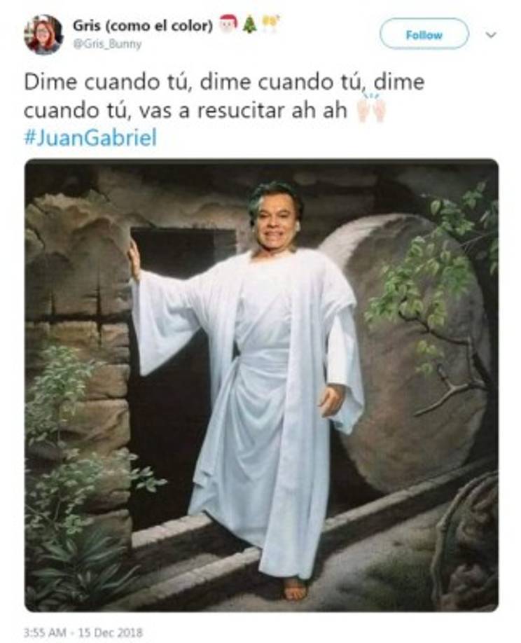 En noviembre Joaquín Muñoz, quien dice haber sido mánager de Juan Gabriel aunque los hijos de este lo niegan, salió con la noticia de que el cantante reaparecería ante el público porque ya estaba cansado de estar ocultándose tras fingir su muerte.