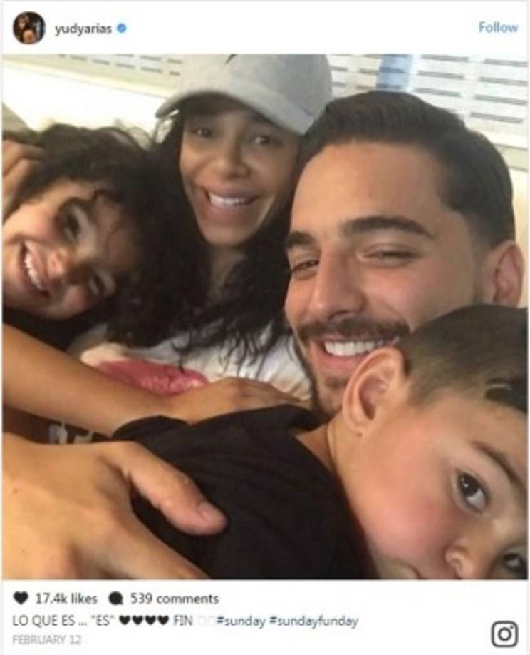 Yudy Arias -con gorra en la foto- es la tía del cantante colombiano Juan Luis Londoño, mejor conocido como Maluma.