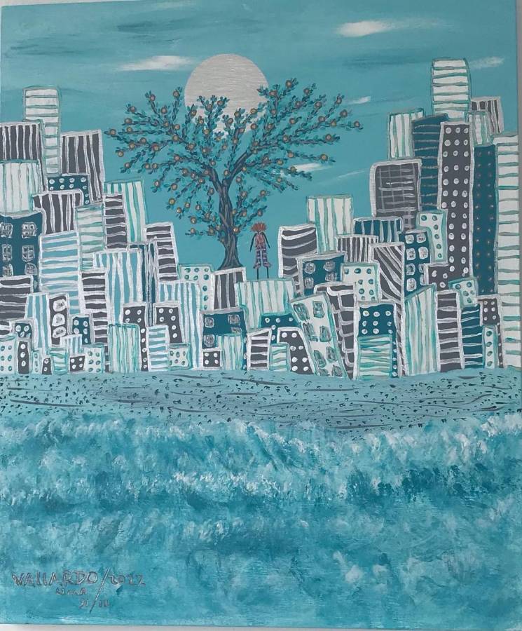 ”Apartamento de playa”, una de las obras que expondrá el hondureño Vallardo.