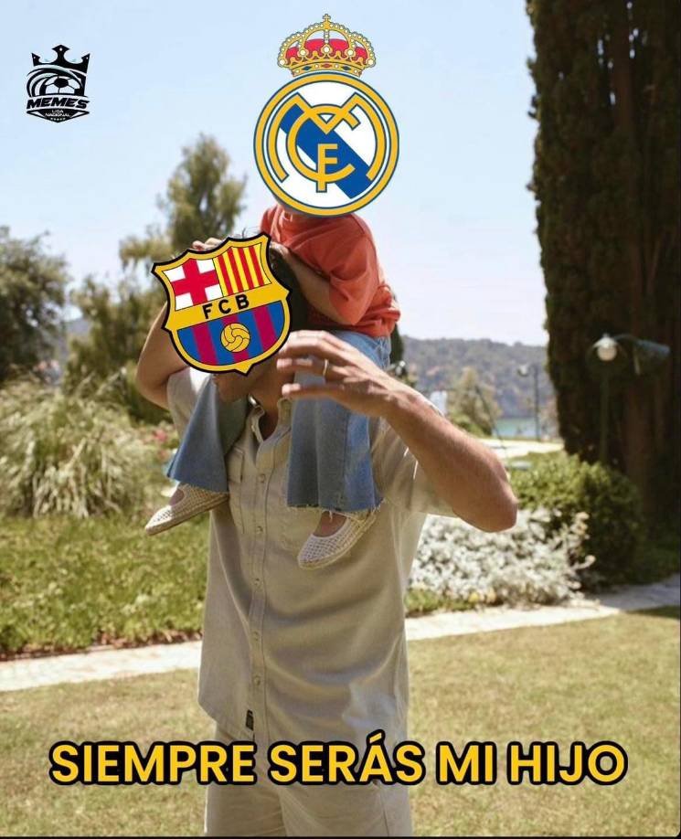 Real Madrid es víctima de jocosos memes tras goleada ante Barcelona