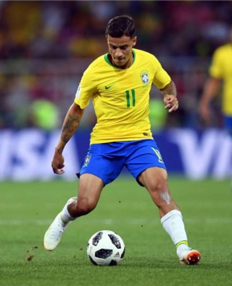 Mediocampista Philippe Coutinho (Brasil). Foto AFP