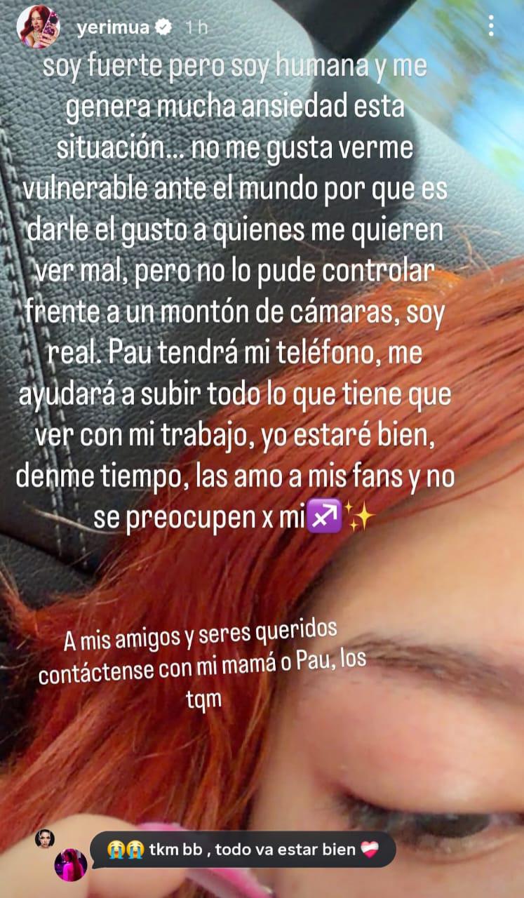 Yeri MUA se aleja de los medios tras controversia con Sol León