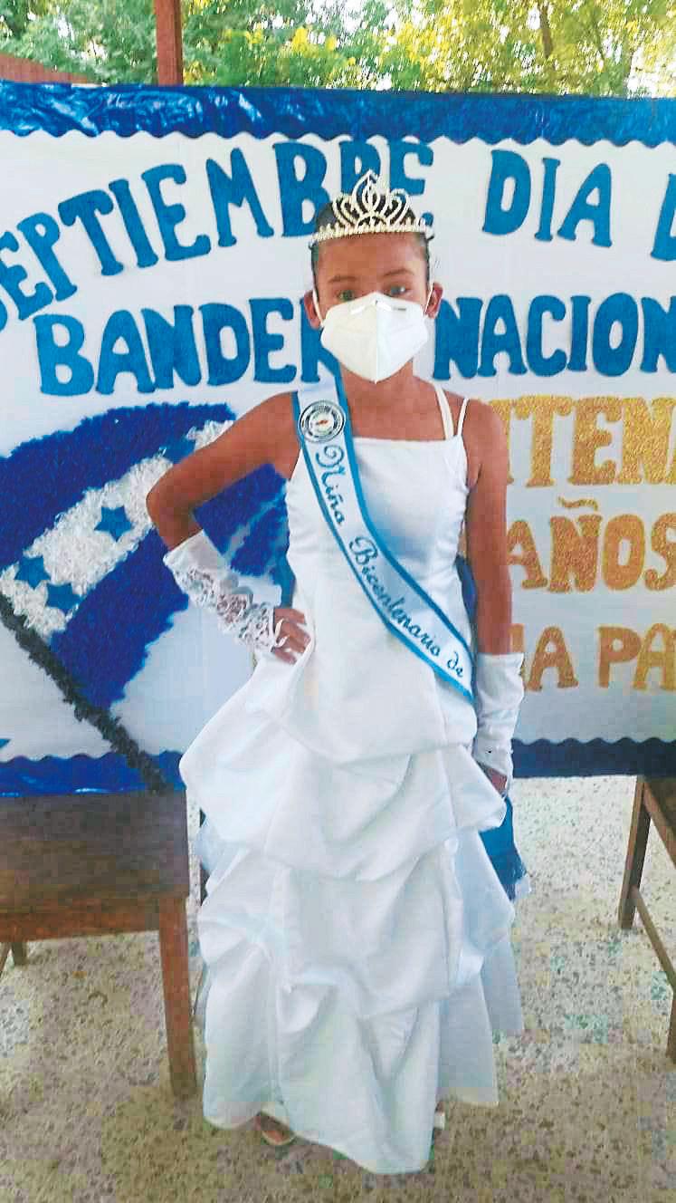 Bellezas infantiles del Bicentenario de independencia de Honduras