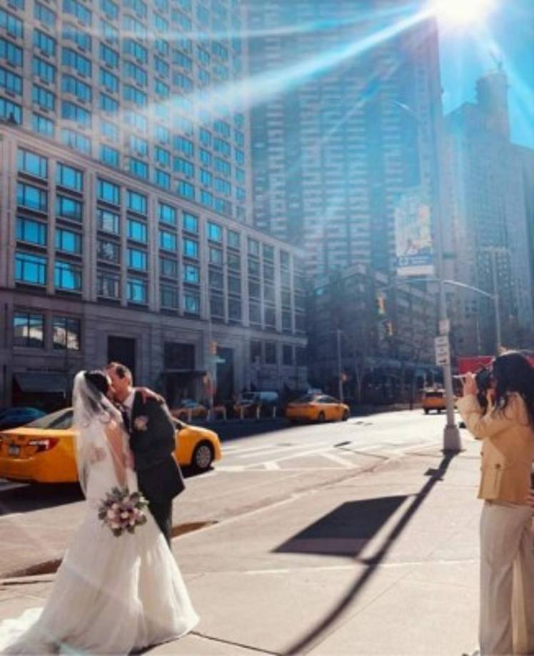La boda se realizó en Manhattan, Nueva York.