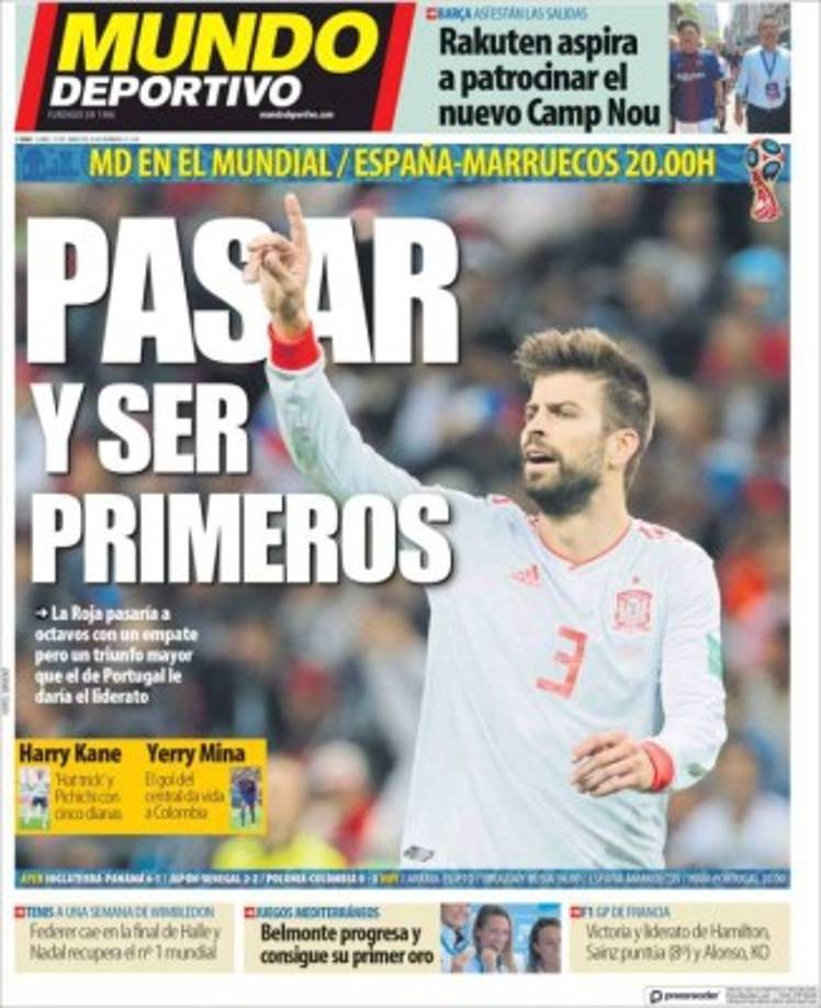 Mundo Deportivo de Cataluña, España.