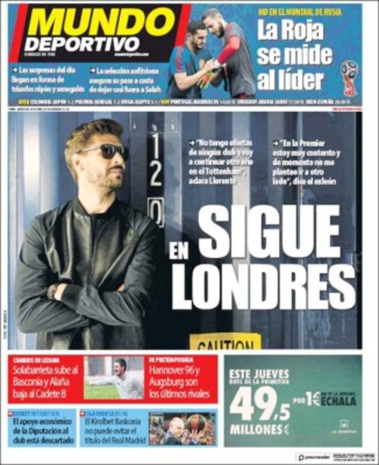 "Mundo Deportivo de Cataluña, España."