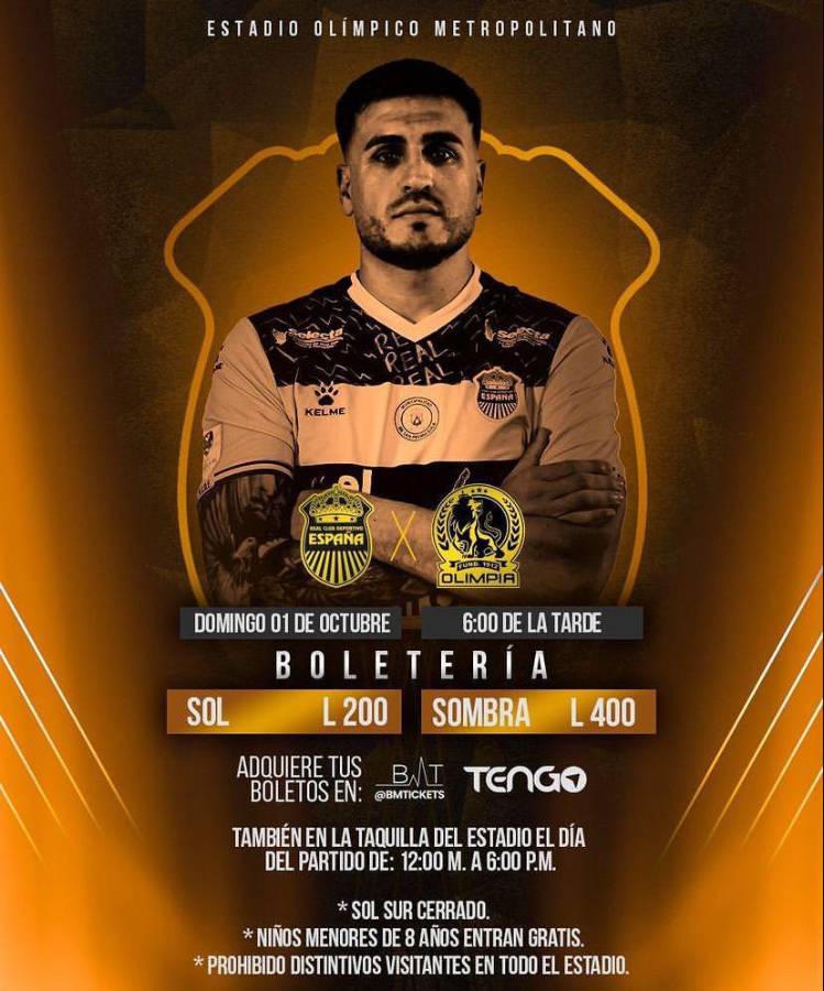 ¿Y la Ultra Fiel? Real España anuncia precios para el clásico ante Olimpia