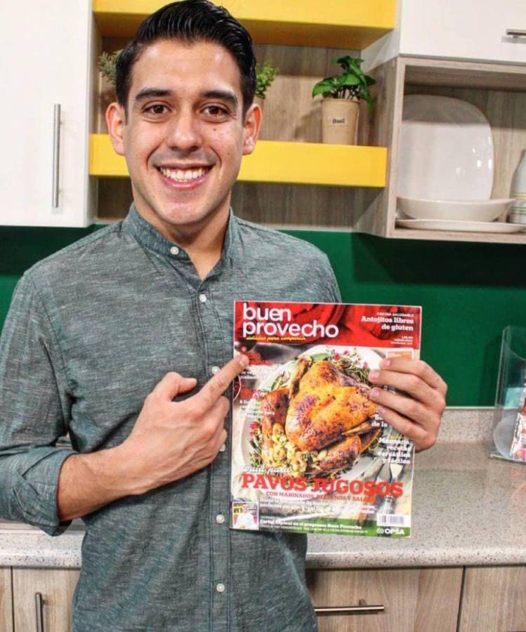 Mucho antes de convertirse en el nuevo rostro del programa “Buen Provecho”, Lisandro Calderón ya había aportado sus conocimientos con varias recetas en la revista.