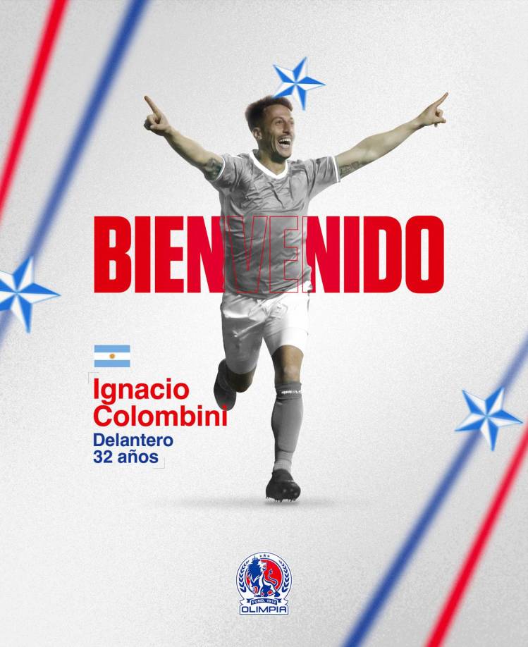 El Olimpia de Pedro Troglio oficializó su primer fichaje de cara al Torneo Apertura 2024. se trata del delantero argentino Ignacio Colombini, de 32 años y quien viene de seis meses sin jugar.