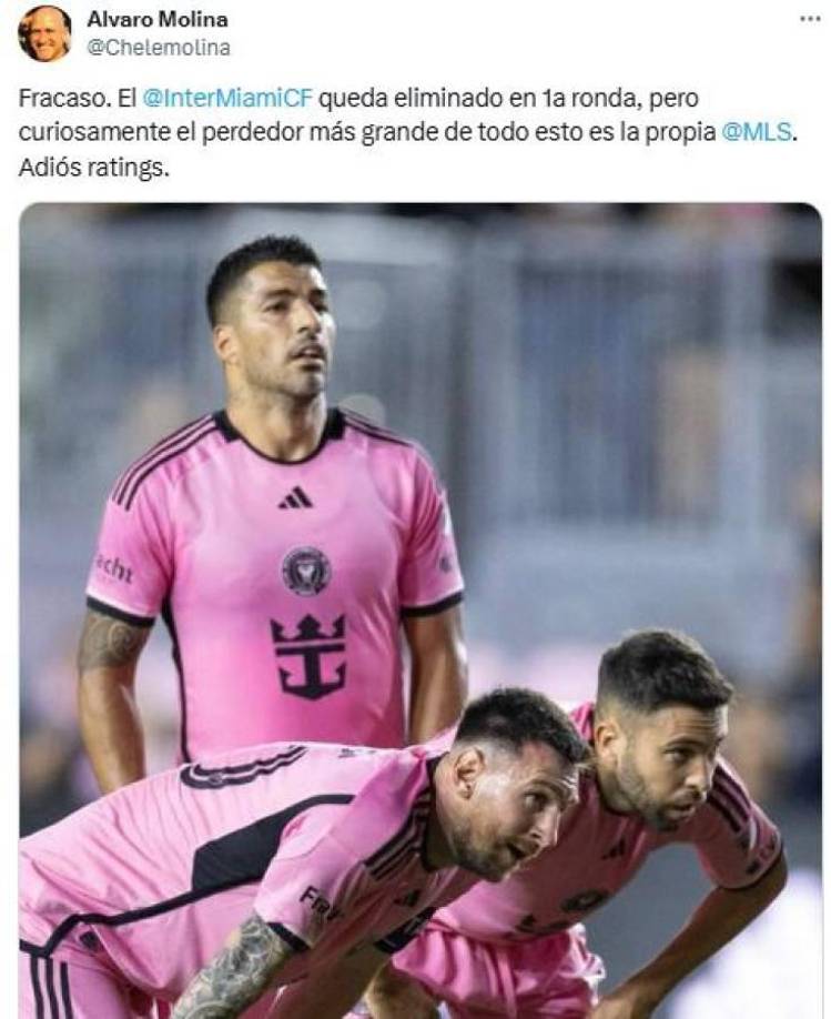 El periodista Álvaro Molina comentó que el perdedor más grande toda esta situación en la propia MLS.