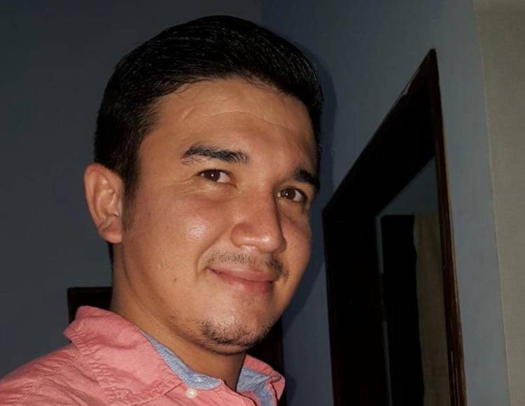 Fotografía en vida de Óscar Mendoza, asesinado este viernes en Apacilagua, Choluteca. 
