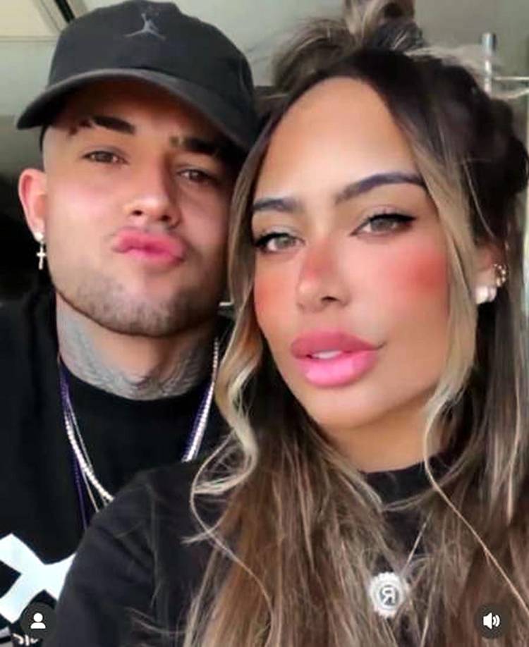 Andrei Bernardi en una imagen junto a Rafaella Santos.