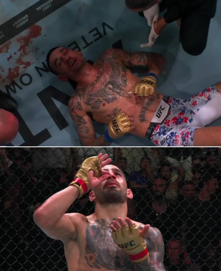 Topuria analizó el momento clave de su victoria en la entrevista nada más ponerse de nuevo el cinturón del peso pluma de la UFC. “Le he dado muchos golpes, pero con esa mano derecha lo he visto en su cara. Ha dado varios pasos atrás y eso no lo ves muchas veces en Holloway. Lo he sentido, mi hermano me lo dijo, que siguiera presionando y es lo que he hecho”, añadió.