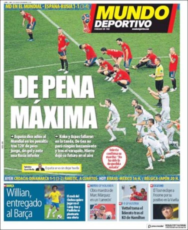 "Mundo Deportivo de Cataluña, España."