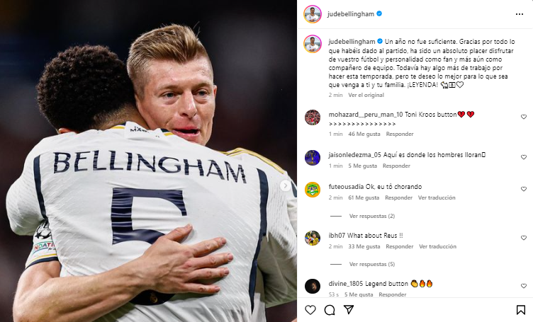 “Un año no fue suficiente. Gracias por todo lo que habéis dado al partido, ha sido un absoluto placer disfrutar de vuestro fútbol y personalidad como fan y más aún como compañero de equipo. ¡LEYENDA!”, fue el mensaje que le dedicó el inglés.