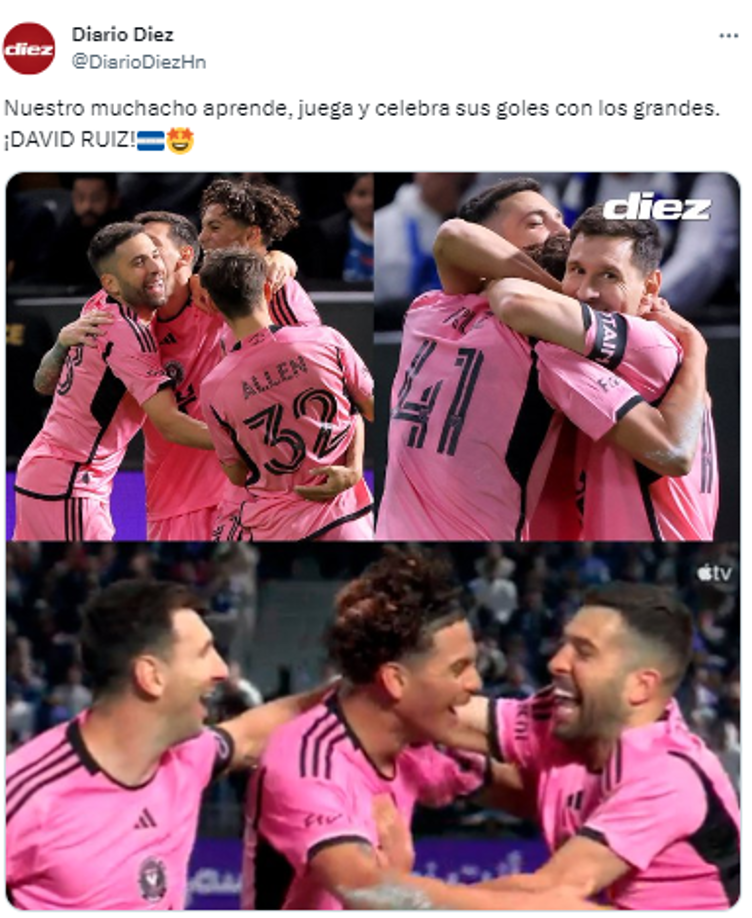 Diario DIEZ: “Nuestro muchacho aprende, juega y celebra sus goles con los grandes. ¡DAVID RUIZ!”.