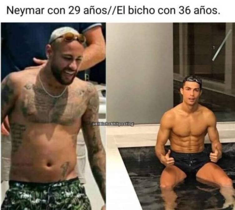 A Neymar le han llovido varios cuestionamientos por su estado físico.