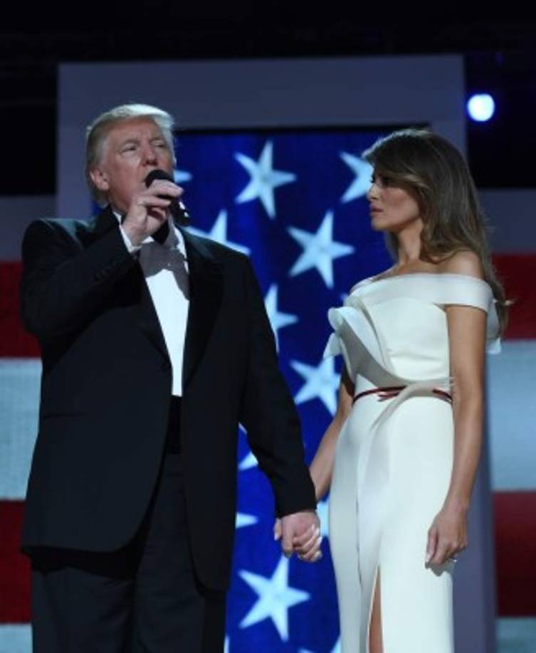 (FILES) In this file photo taken on September 19, 2019, US First Lady Melania Trump attends the reopening of the Washington Monument on the National Mall in Washington, DC. - Melania Trump on December 4, 2019, publicly rebuked Constitutional law professor Pamela Karlan,who used her 13-year-old son's name to make a point during an impeachment hearing against the president. Karlan invoked Barron Trump to demonstrate how the Constitution imposes distinctions between a monarch's power and that of a president. 'The constitution says there can be no titles of nobility,' Karlan told lawmakers, 'So while the president can name his son 'Barron', he can't make him a baron.' The pun led to chuckles in the congressional hearing room, but Melania Trump made clear it was no laughing matter. (Photo by Olivier Douliery / AFP)