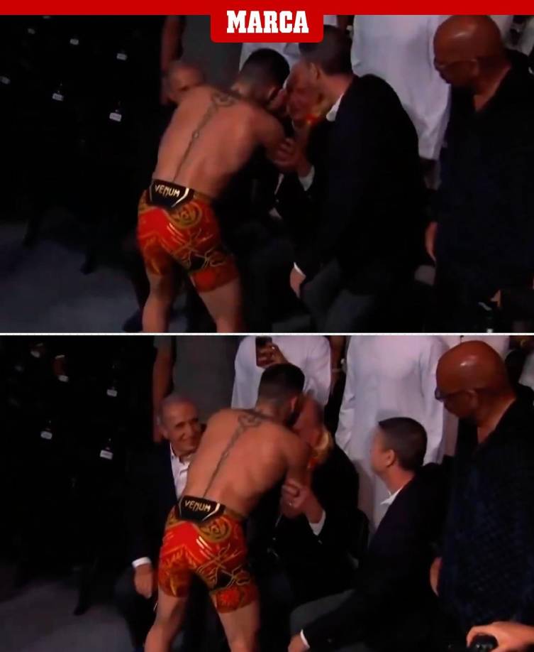 Tras fundirse en un sentido abrazo con Sergio Ramos, gran admirador del peleador hispano-georgiano desde hace años, Ilia Topuria se bajó del octógono con un objetivo claro: buscar al Rey Juan Carlos, invitado sorpresa a la velada.