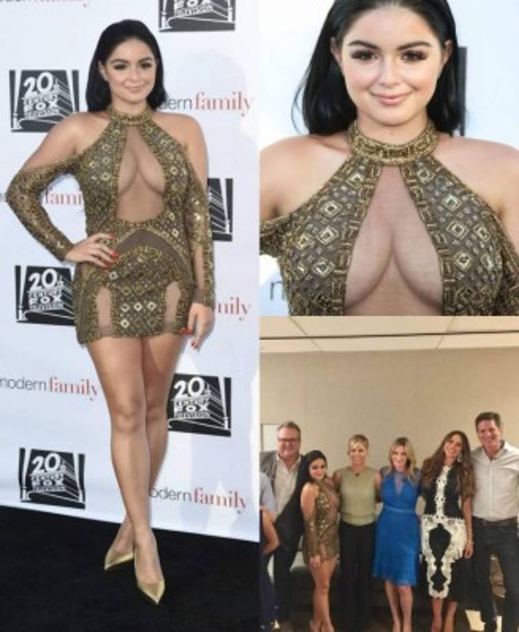 En la presentación de la temporada 8 de 'Modern family' Ariel Winter fue la que acaparó todas las miradas con su vestido de gala, a diferencia de sus compañeros de reparto que asistieron a la velada con atuends más casuales.<br/><br/>Frente a los cuestionamientos de ir tan elegante, la joven se defendió señalando: '¿por qué tengo que llevar ropa informal como todo el mundo para el phothcall? ¿Por qué tengo que ser como los demás? ¿Por qué la gente no puede dejar que otras personas se sientan bien consigo mismo y hacer lo que quieren?'. <br/><br/>Ariel decidió aparecer en la alfombra roja luciendo un mini vestido con transparencias y un escote muy pronunciado. De esta forma, la actriz opacó a sus colegas, entre ellas Sofía Vergara. <br/>