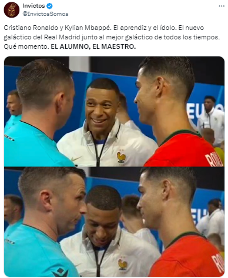 Las redes estallaron con las primeras imágenes de ambos jugadores en la previa del duelo entre Portugal y Francia.