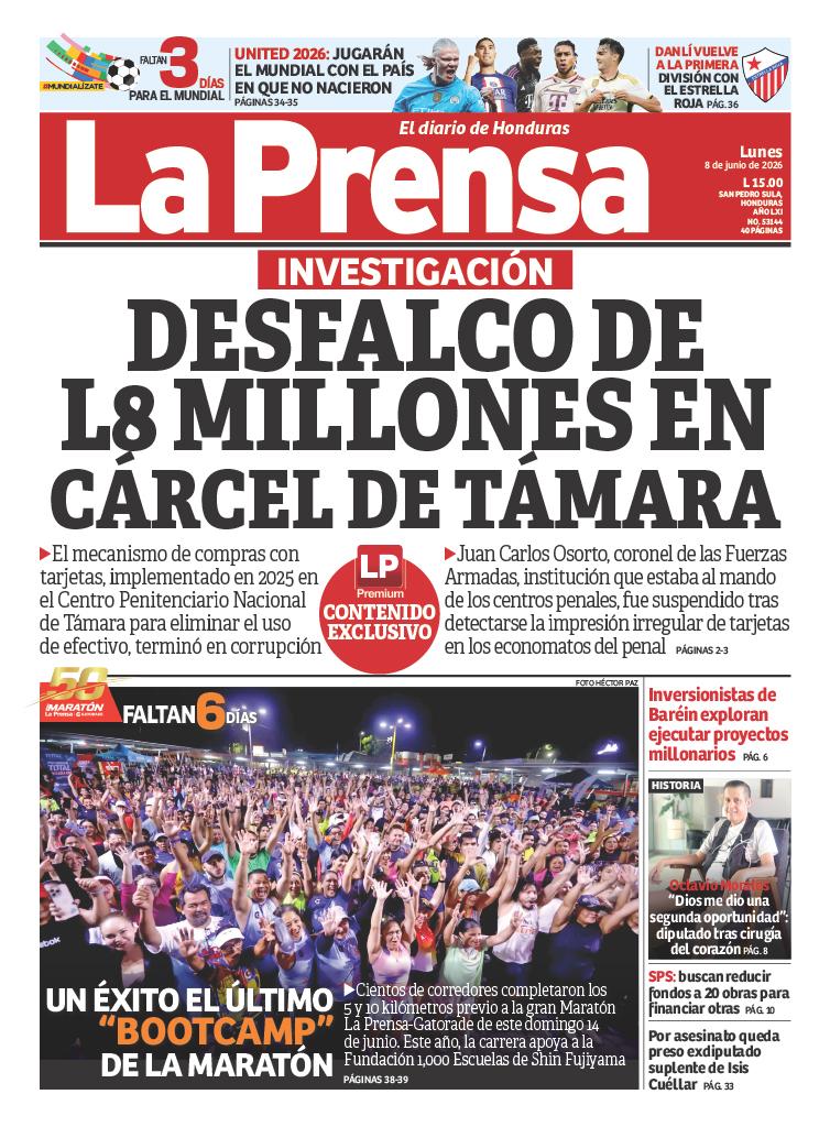 Desfalco de L8 millones en cárcel de Támara