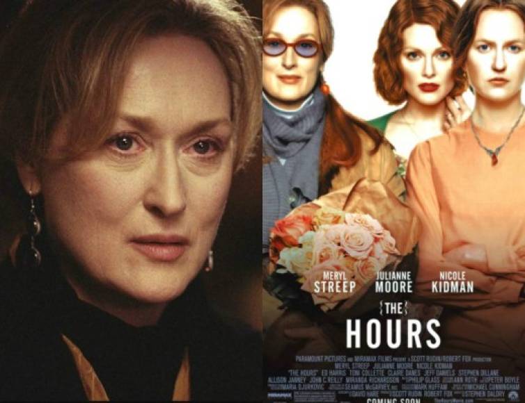 Las Horas - The Hours. EU, 2002.<br/><br/>Dirige: Stephen Daldry.<br/>Actúan: Nicole Kidman, Meryl Streep, Julianne Moore.<br/><br/>'Mrs. Dalloway', novela escrita por Virginia Woolf, sirve como punto de unión entre la vida de tres mujeres: una ama de casa embarazada que prepara una fiesta para su esposo, una chica que planea una celebración para un amigo enfermo y la propia escritora.<br/><br/>Vela por...<br/><br/>Nicole Kidman aprendió a escribir con la mano derecha, pues Virginia Woolf era diestra. 'Las Horas' era el título original de la obra literaria escrita por Woolf, aunque después le cambió el nombre a 'Mrs. Dalloway'. La lectura de la correspondencia de la escritora ayudó a Kidman para adentrarse en la psicología de su personaje.<br/>