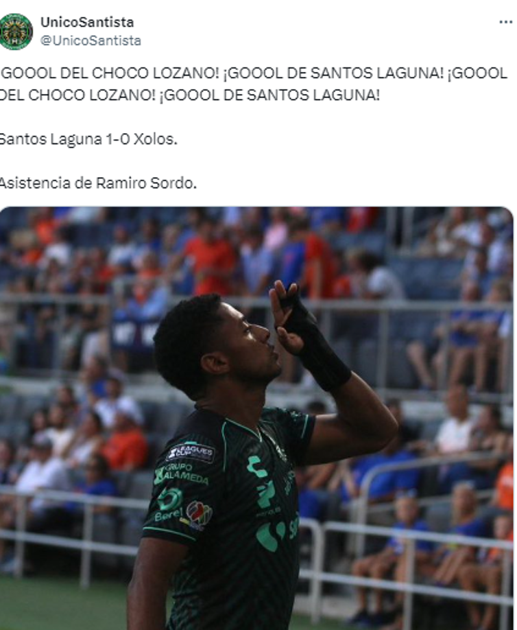 Furor por Choco Lozano tras su primer gol en Liga MX.