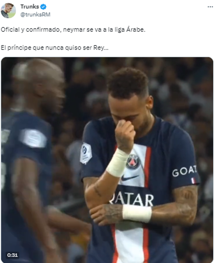 ¿Desperdicio? Neymar hace estallar las redes tras fichar por el Al Hilal