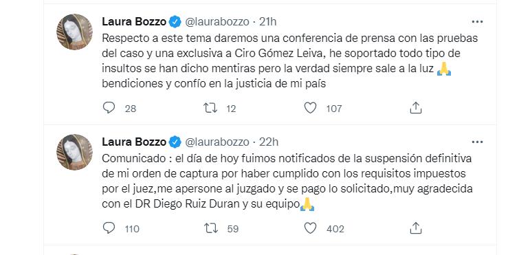 La presentadora ha roto el silencio en su cuenta de Twitter.